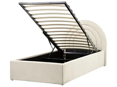 Barneseng med oppbevaring ANET Beige 90 x 200 cm v:3080312 Barneseng med oppbevaring ANET Beige 90 x 200 cm v:3080312