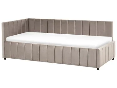 Dagseng Fløyel LISIEUX 90 x 200 cm Gråbrun v:7282670 Dagseng Fløyel LISIEUX 90 x 200 cm Gråbrun v:7282670