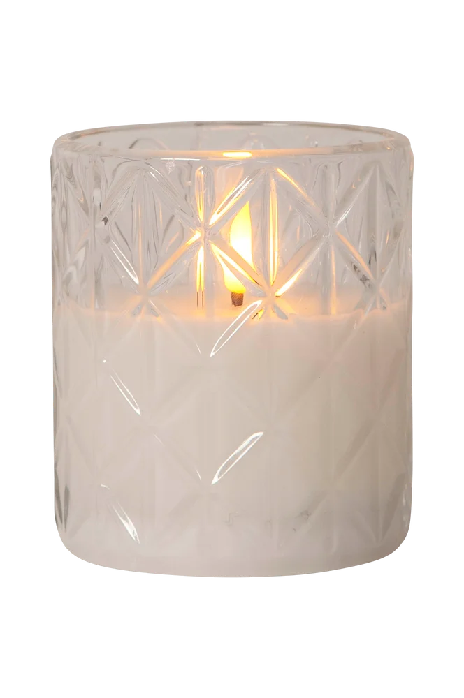 LED Kubbelys Flamme Romb – Transparent – Belysning | m v:4087545