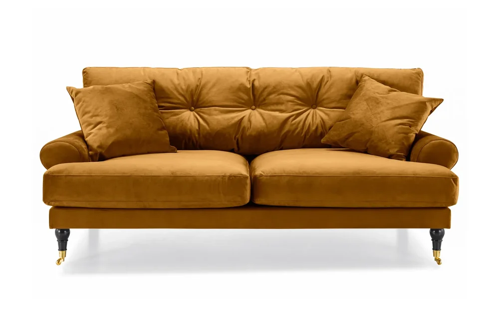 Andrew Sofagruppe 3-seter + 2-seter Sofa + Lenestol + Fotskammel i Fløyel v:4639032
