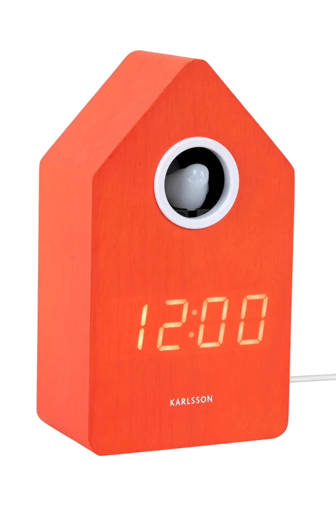 Vekkerklokke Cuckoo -LED - Orange - Dekor | m v:8347335