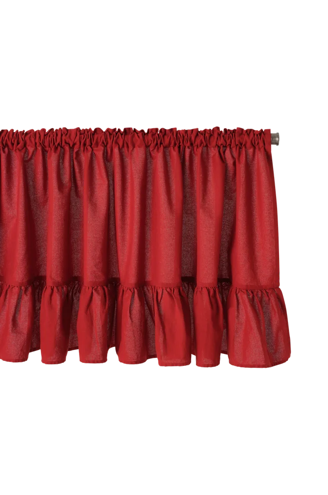 Gardinkappe Lina – Rød – Tekstiler | m v:663992