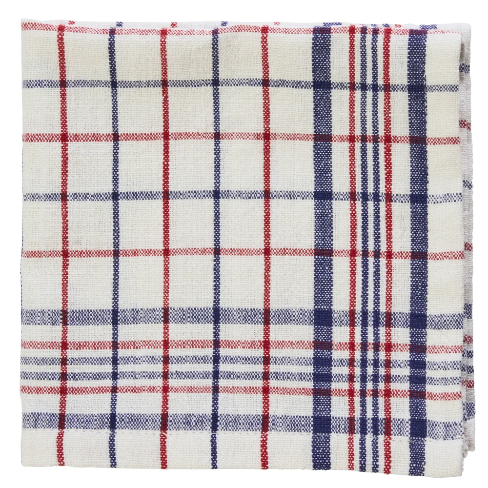 Checked Cotton Servietter 4-pk v:9859750 Checked Cotton Servietter 4-pk v:9859750