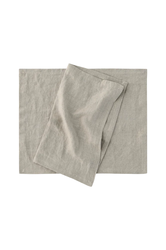 Brikke Linn 2-pk i 100% lin – Beige – Tekstiler | m v:9287845 Brikke Linn 2-pk i 100% lin – Beige – Tekstiler | m v:9287845