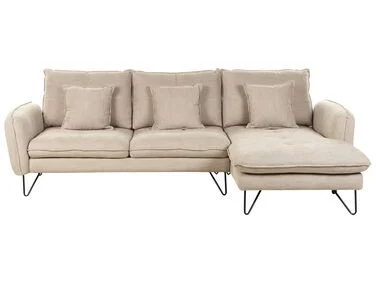 Hjørnesofa 3-seter SERSAN Chenille Hvit Venstrevendt v:9058230 Hjørnesofa 3-seter SERSAN Chenille Hvit Venstrevendt v:9058230