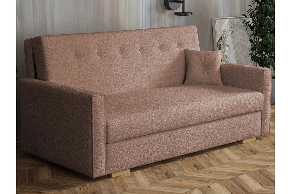 Ajiz Sovesofa 3-seter i Bouclé v:2937285