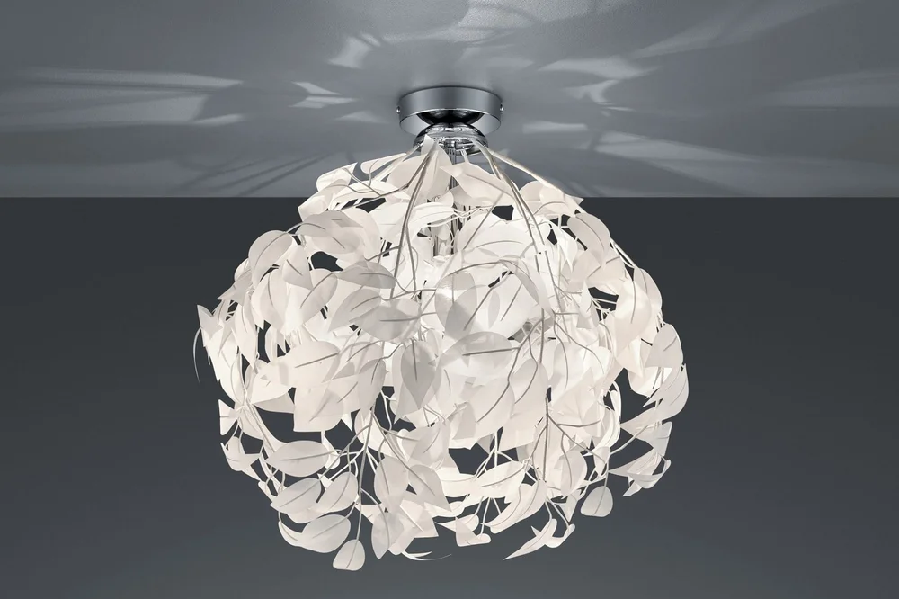 Leavy Plafond 38 cm 1xE27 Hvit v:4278191