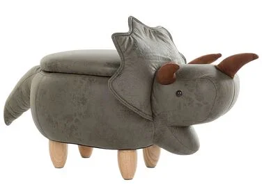 Dyrepuff med oppbevaring TRICERATOPS Dinosaur Mørkegrønn v:5846154