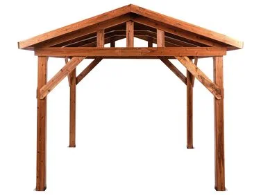 Paviljong SECCHIA 296 cm 350 cm Grantre Brun/grå v:4549591
