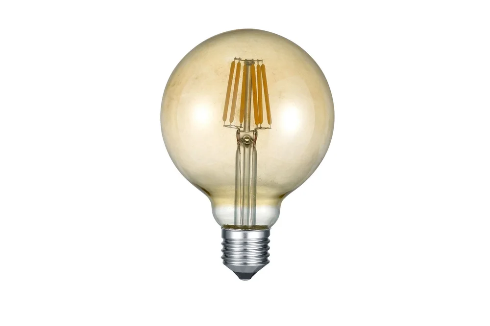 Trio Lighting LK LED E27 filament big globe 8W 810lm 2700K brun 3-trinn v:2373176 Trio Lighting LK LED E27 filament big globe 8W 810lm 2700K brun 3-trinn v:2373176