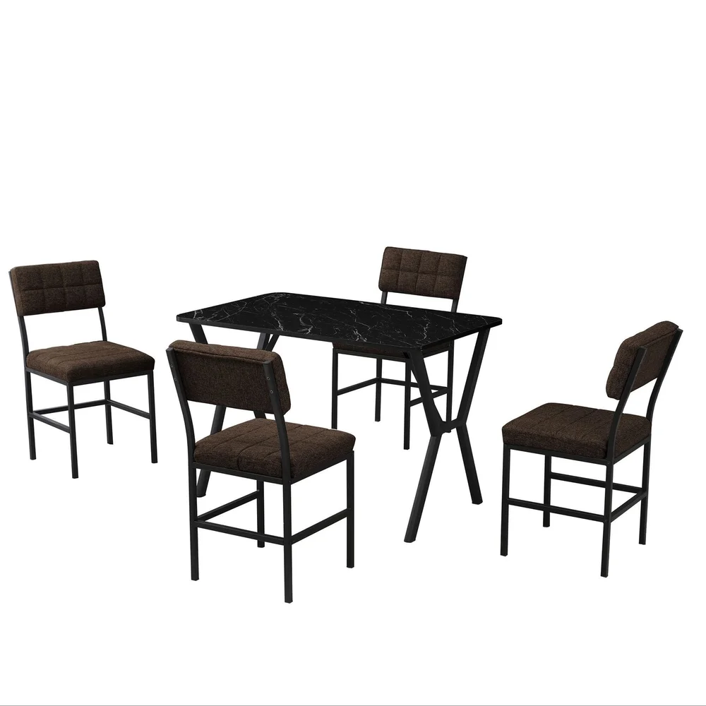 Stedum spisegruppe bord 110 cm + 4 stoler v:3972260