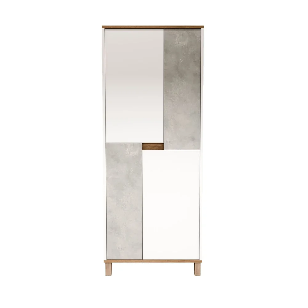 Flerbruks skap Hanah Home Nord (69,7 x 175 x 40 cm) Hvit eik grå v:2028356 Flerbruks skap Hanah Home Nord (69,7 x 175 x 40 cm) Hvit eik grå v:2028356