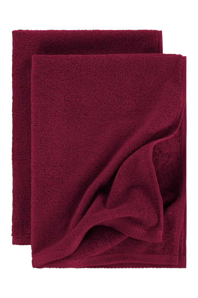 DARCY håndkle 2-pakke 50×70 cm – Rød – Tekstiler | m v:825912 DARCY håndkle 2-pakke 50×70 cm – Rød – Tekstiler | m v:825912