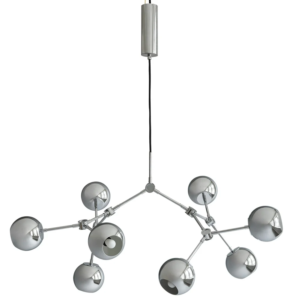 Drop Globe Pendel 95 cm, Krom v:1624414 Drop Globe Pendel 95 cm, Krom v:1624414
