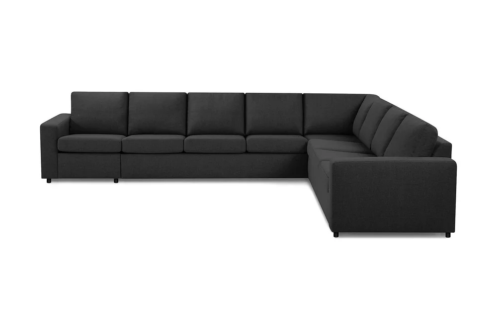 Crazy 7-seters Vendbar L-formet XX-Large Hjørnesofa i Stoff v:2419004