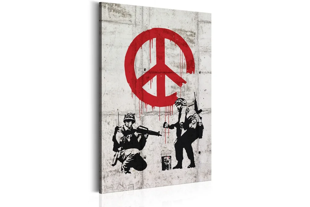 Bilde Soldiers Painting Peace By Banksy 60×90 v:6447145