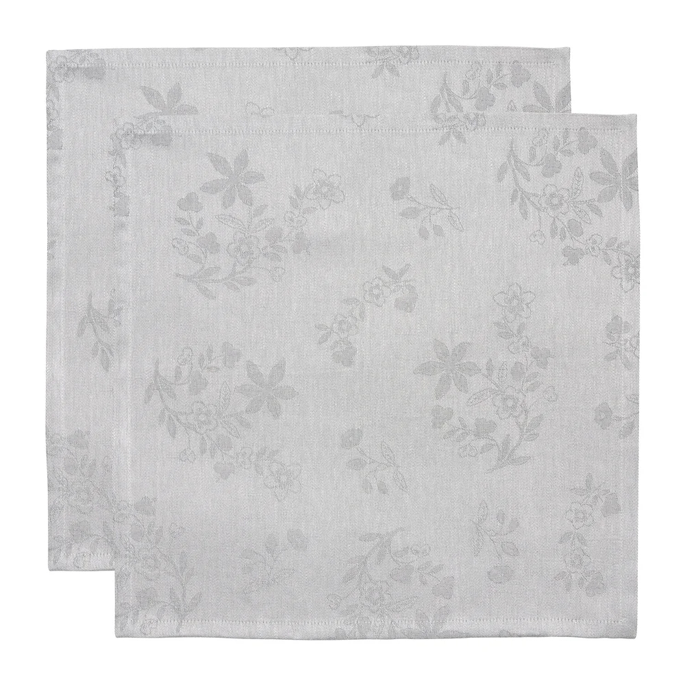 Ostindia Svart stoffserviett 45 x 45 cm 2-pakning v:4336265