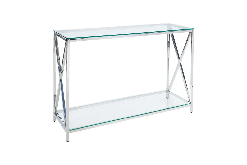 Konsollbord Silver, Vit v:9751697