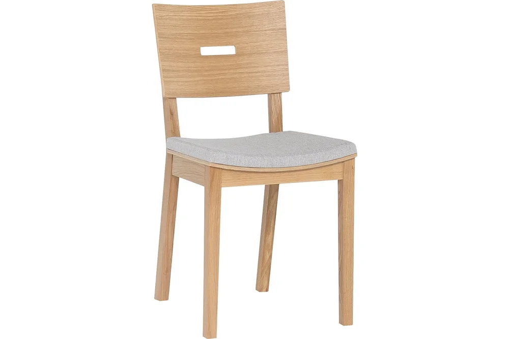 SIMPLE Stol Tre / Natur / Grå v:4451424