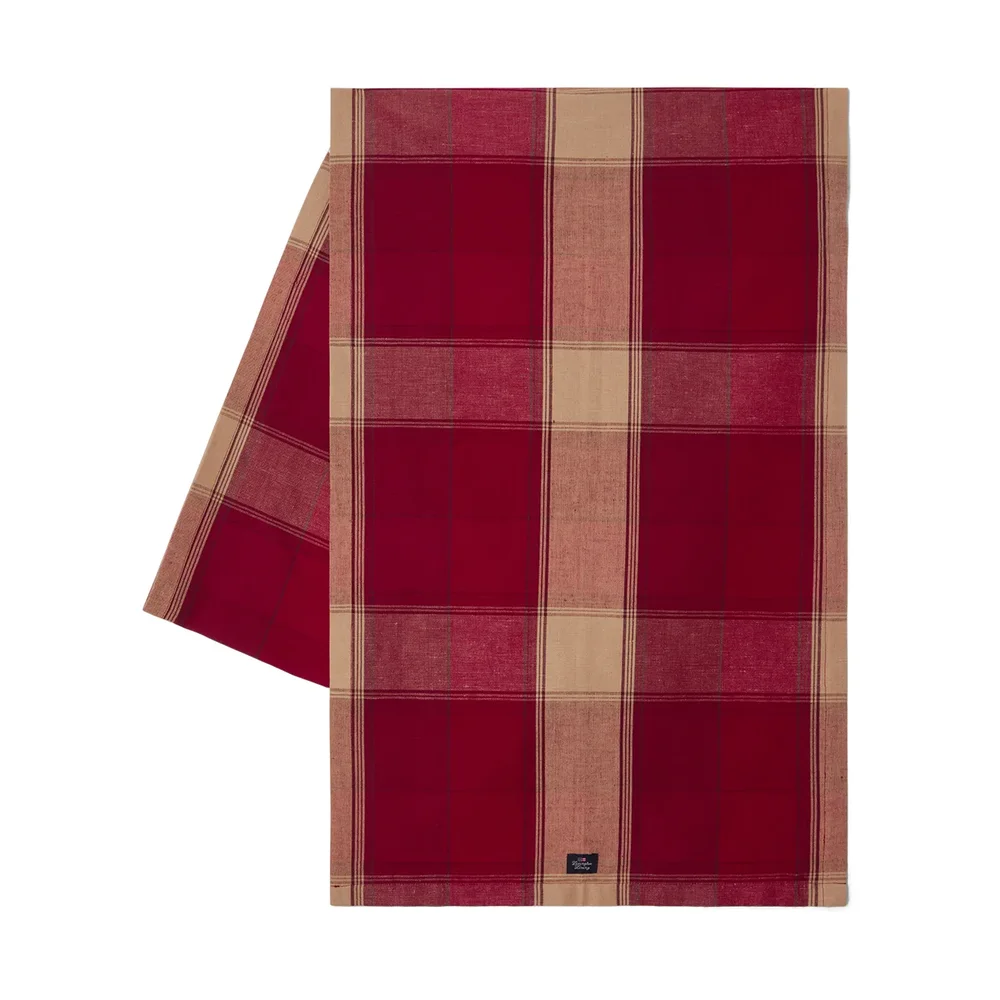 Checked Linen-Cotton bordsløper 50×350 cm v:5338045 Checked Linen-Cotton bordsløper 50×350 cm v:5338045