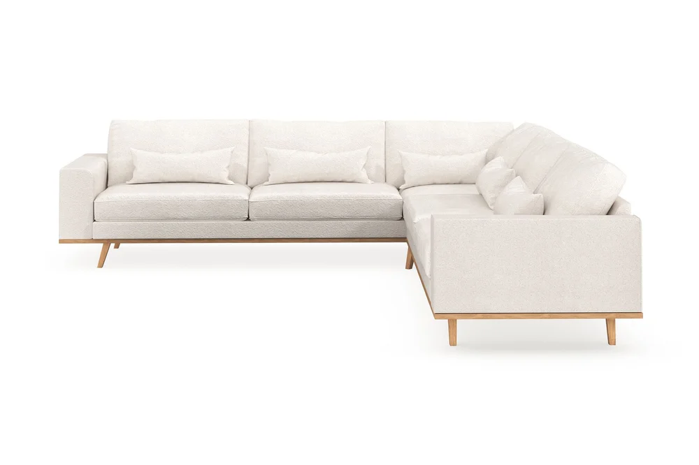 Copenhagen 6-seters L-formet Hjørnesofa i Bouclé v:7122767