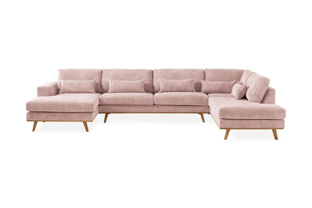 Copenhagen 5-seters Høyrevendt U-formet Sofa med Divan og Sjeselong i Manchester v:1890476 Copenhagen 5-seters Høyrevendt U-formet Sofa med Divan og Sjeselong i Manchester v:1890476