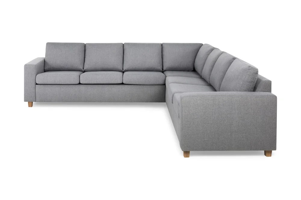 Crazy 6-seters Vendbar L-formet X-Large Hjørnesofa i Stoff v:1282148