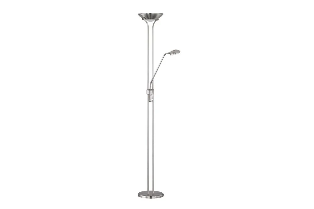 Gulvlampe TRIO Spock Børstet stål v:6844368