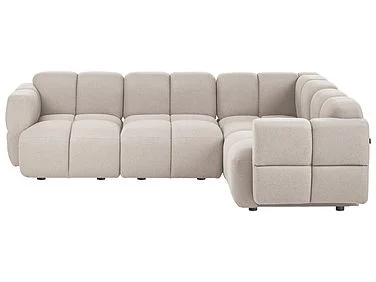 Modulær hjørnesofa 4-seters MAKSABERG Beige Venstrevendt v:3611214 Modulær hjørnesofa 4-seters MAKSABERG Beige Venstrevendt v:3611214