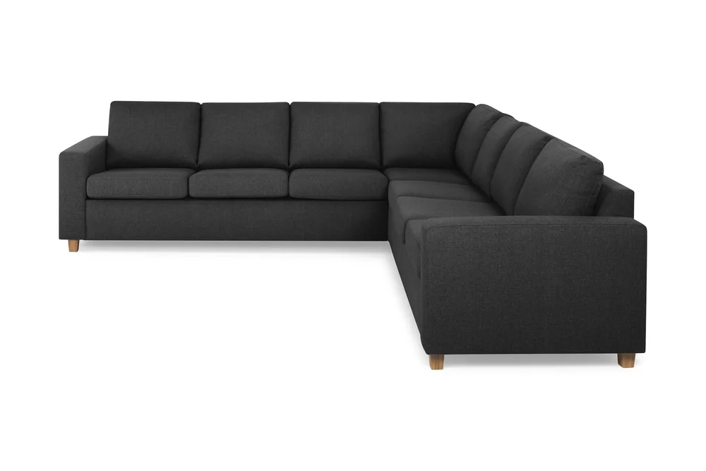 Crazy 6-seters Vendbar L-formet X-Large Hjørnesofa i Stoff v:7825288