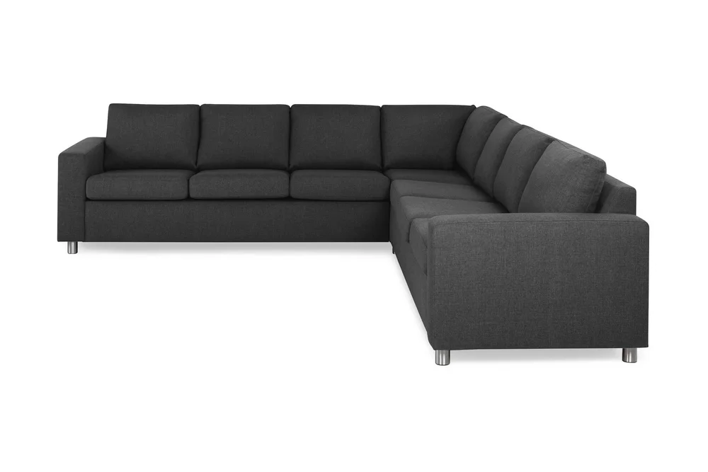 Crazy 6-seters Vendbar L-formet X-Large Hjørnesofa i Stoff v:4388853