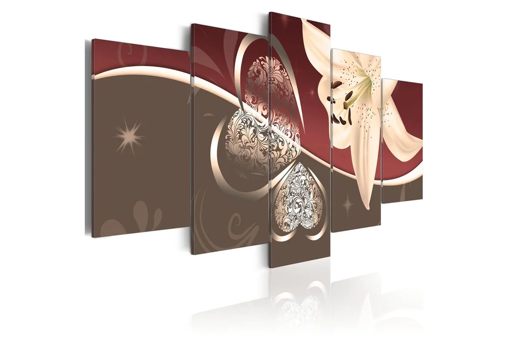 Bilde Abstraction With Lily 5 Pieces 100×50 v:6530541 Bilde Abstraction With Lily 5 Pieces 100×50 v:6530541