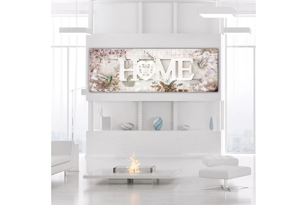 Tavle Home And Hummingbirds (1 Part) Beige Narrow 120X40 v:7231959