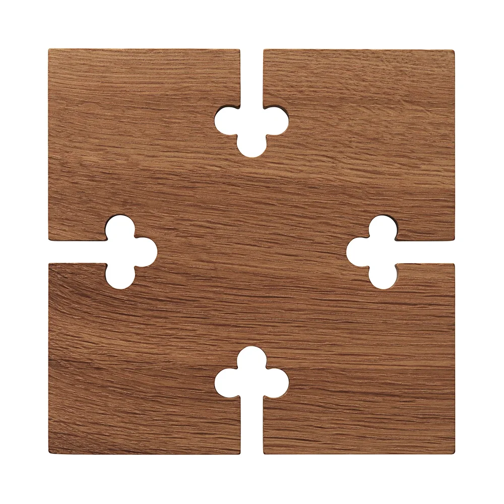 Gourmet Wood Trivet square v:6762694