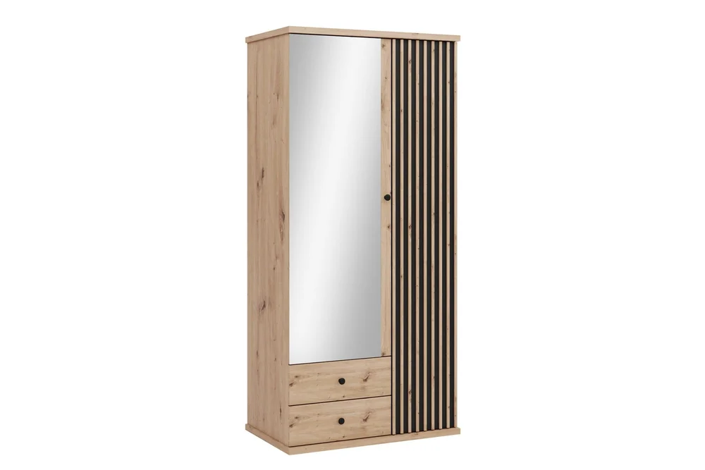 Aldbrough Garderobeskap med Speil 100×213 cm v:7187982