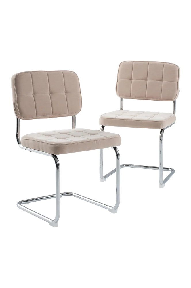 HEDEN stol 2-pakke - Beige m v:9290484