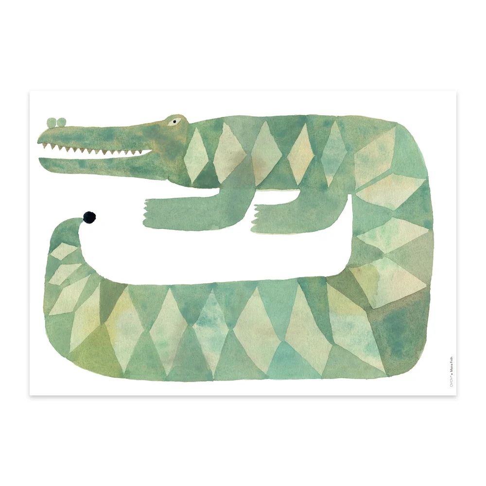 Croccodile Gustav poster 50×70 cm v:703826 Croccodile Gustav poster 50×70 cm v:703826