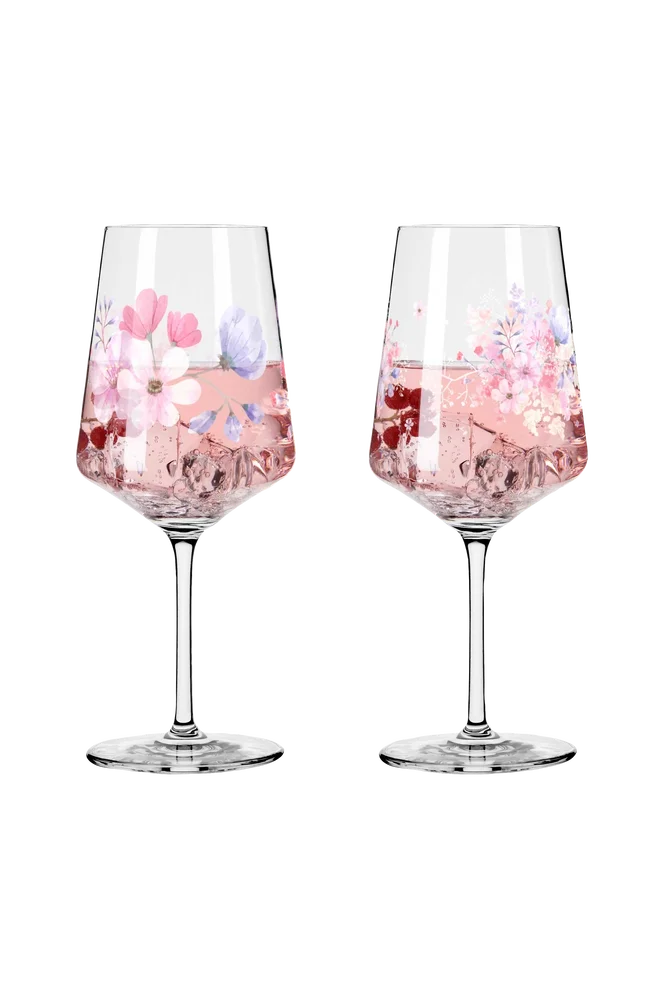 Sommersonett Vinglass No: 17 & 18 2-p - Flerfarget - Kjøkken & husholdning | m v:2993265