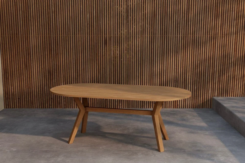 Kenya ovalt spisebord 200 cm utendørs v:5004766