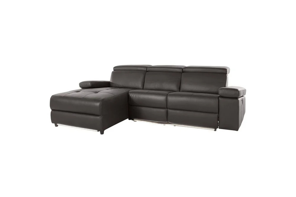 Hjørnesofa 3-seter Rayland Brun, PU, Venstre Elektrisk Recliner v:3815572 Hjørnesofa 3-seter Rayland Brun, PU, Venstre Elektrisk Recliner v:3815572