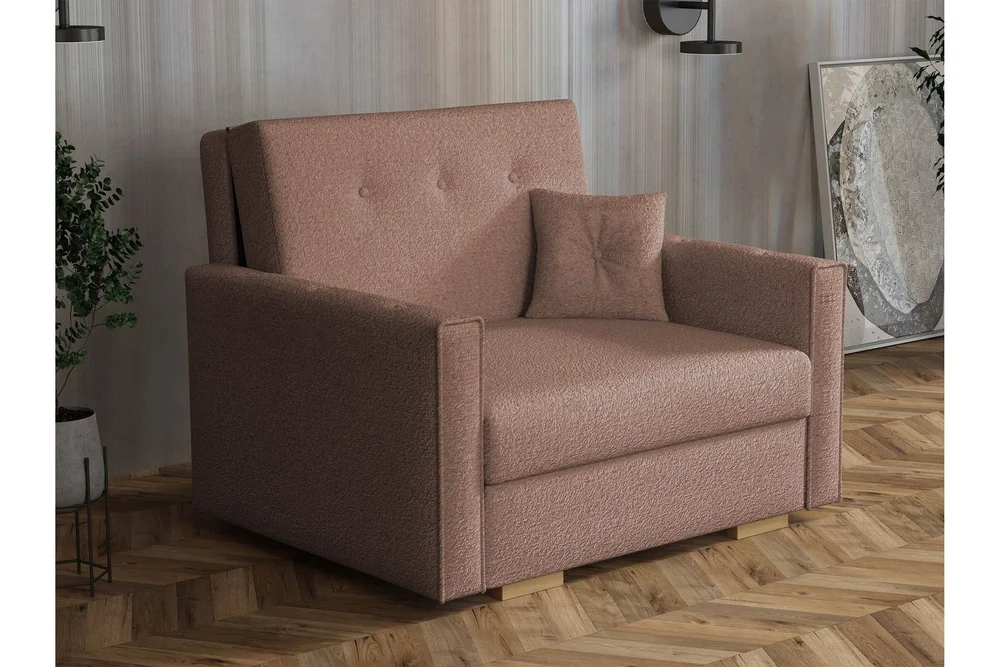 Ajiz Sovesofa 2-seter i Bouclé v:8823418
