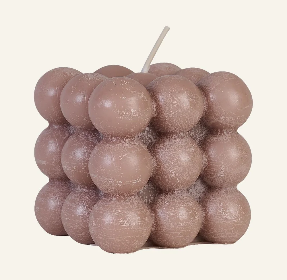 Dekorlys beige – 6,2×6,2×5,8 cm v:4619316