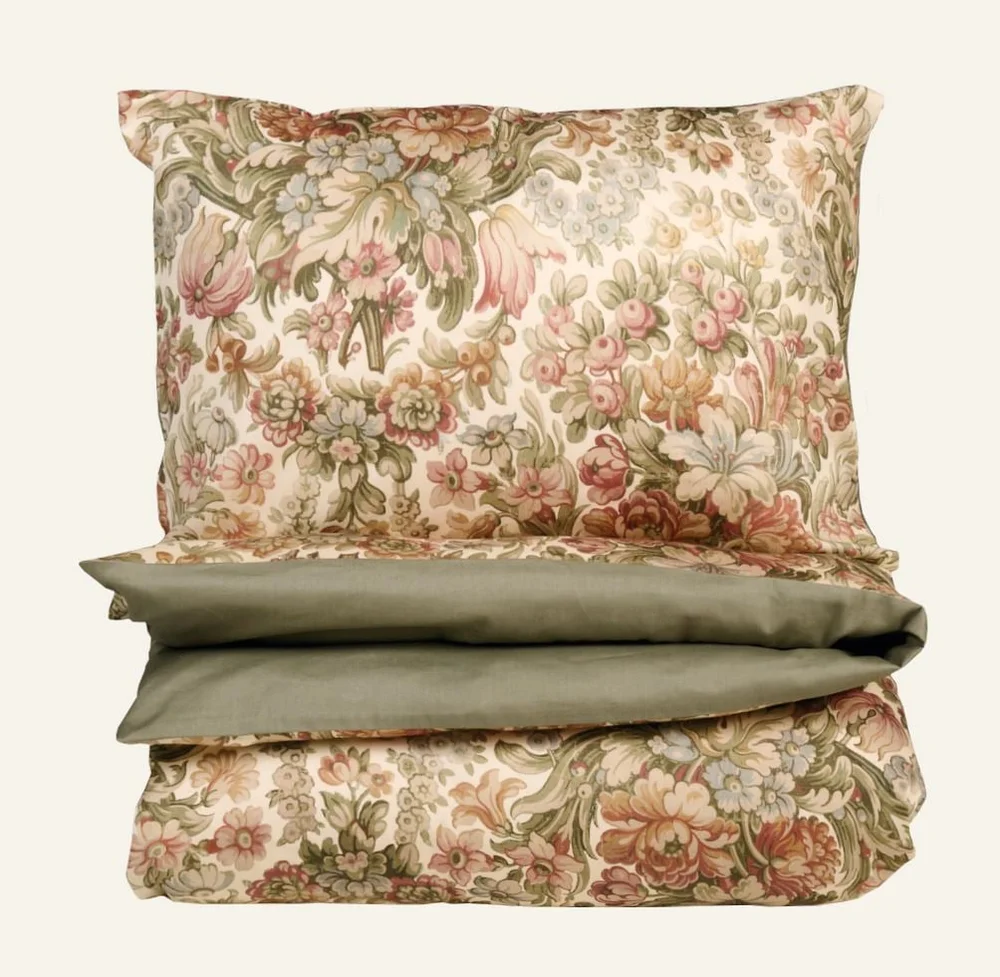 Sateng sengesett multi rosa - 200x220 cm v:4724401