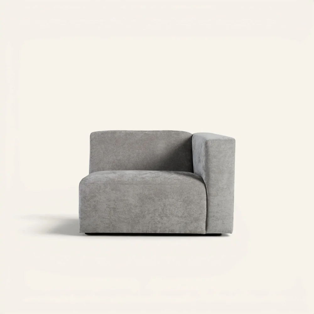Modul 1,5 seter armlene høyre grå – 110x93x73 cm v:4286927