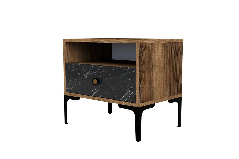 Ameias Nattbord 56×40 cm Brun/Svart v:3491647 Ameias Nattbord 56×40 cm Brun/Svart v:3491647
