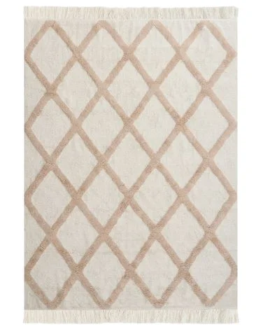 Barneteppe PUNSARI Beige 160 x 230 cm Bomull v:8432848 Barneteppe PUNSARI Beige 160 x 230 cm Bomull v:8432848