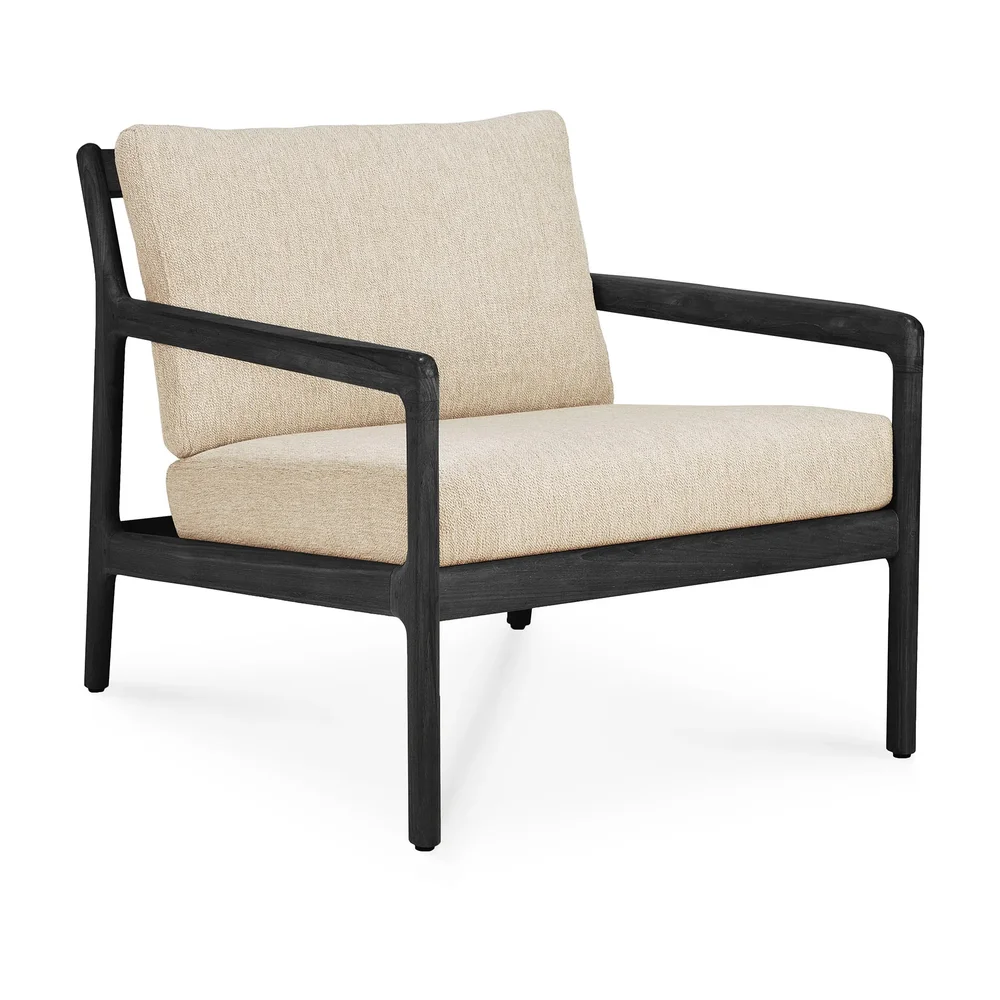 Jack outdoor loungestol svartbesiet teak v:8298425