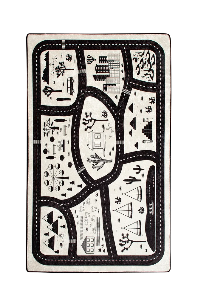 Teppe (100 x 160) – Flerfarget – Barnerom | m v:4363049 Teppe (100 x 160) – Flerfarget – Barnerom | m v:4363049