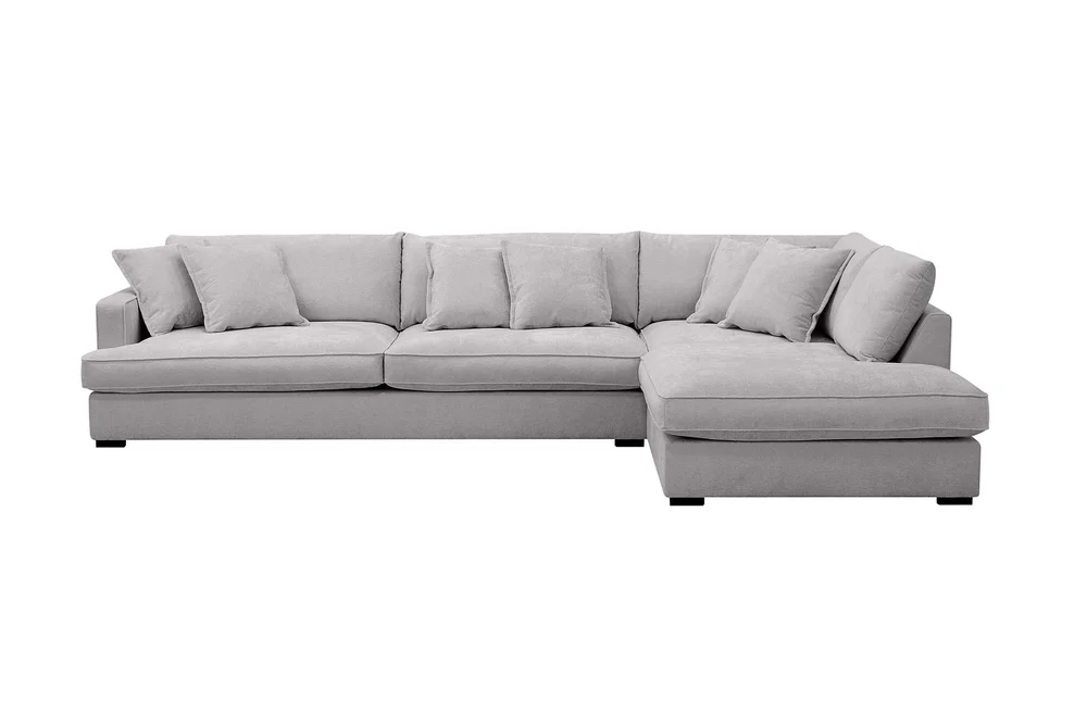 Rossita Lyx 4-seters Høyrevendt L-formet Extra Dyp Sjeselongsofa i Chenille v:4317800