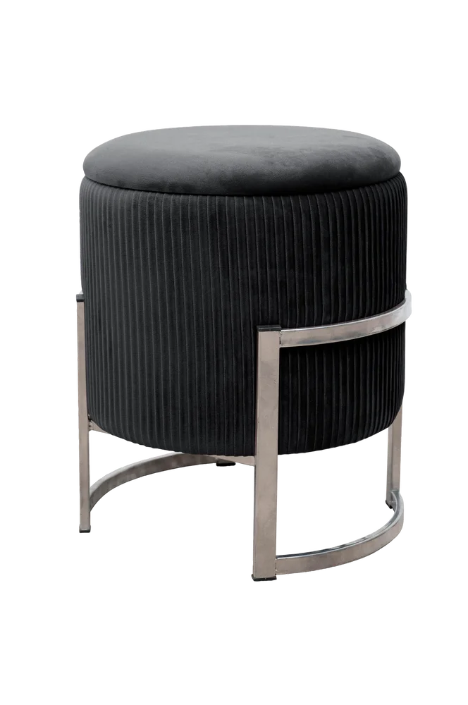 Akord Porto Pouffe – Sølv m v:5216637